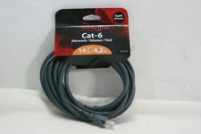 Rocketfish, CAT-6 Network Cable, 14ft, HD video & Multimedia Streaming RF-PCC107