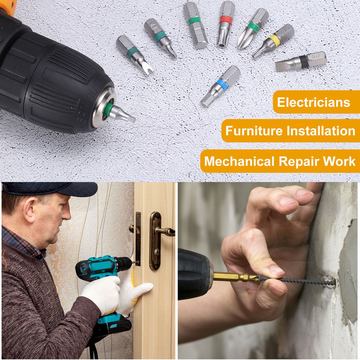 2pcs T20H Magnetic Torx Screwdriver Bits 1/4