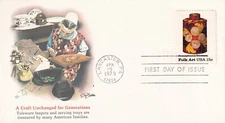 STAMP US SCOTT 1776 "Toleware-Tea Caddy" 15 CENT 1979 FDC - B