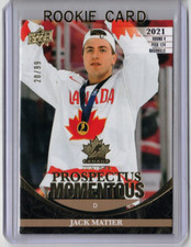 JACK MATIER 2023 Upper Deck Rookie Prospectus Momentous Card #PM-22 GOLD # 20/99