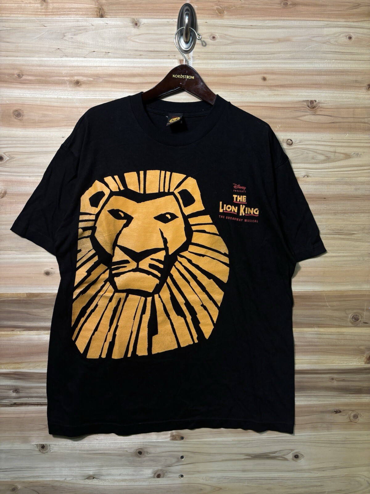 Vintage Disney The Lion King Graphic T Shirt Mens Medium Black