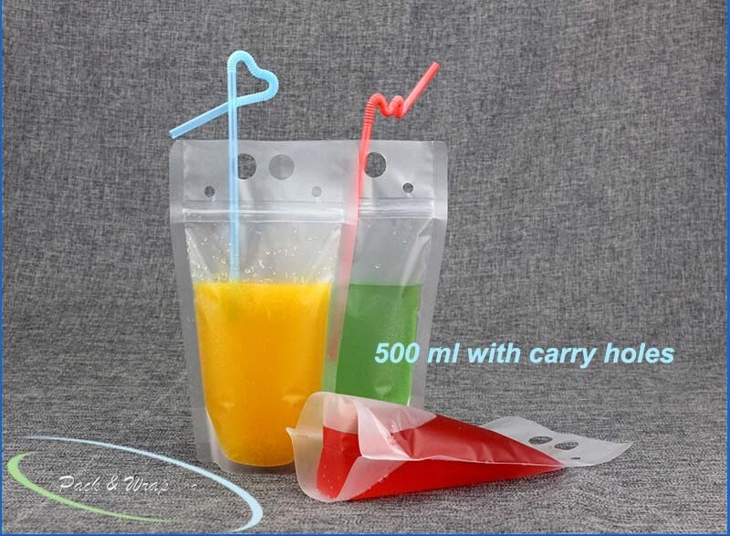 Zip lock best sale bag drink
