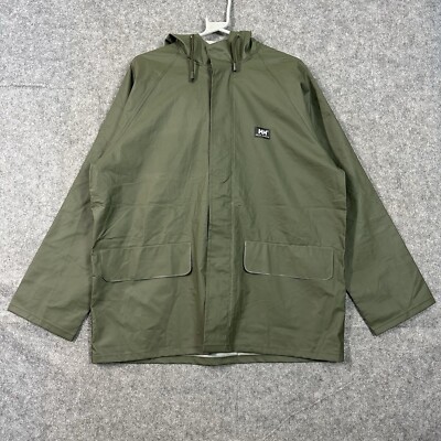 Helly Hansen Jacke Herren Small wasserdichte Jacke Khaki Grün Vintage