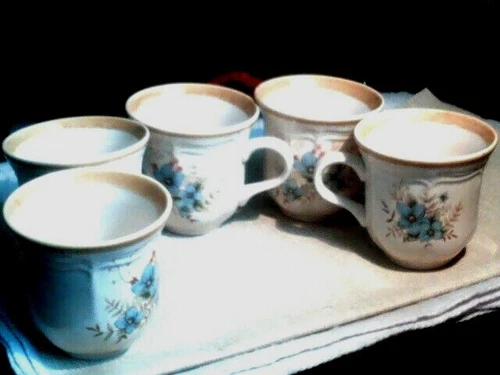 Lot of 5 Vintage Mikasa Garden Club Day Dreams Coffee Cup (EC 461) Japan Ceramic
