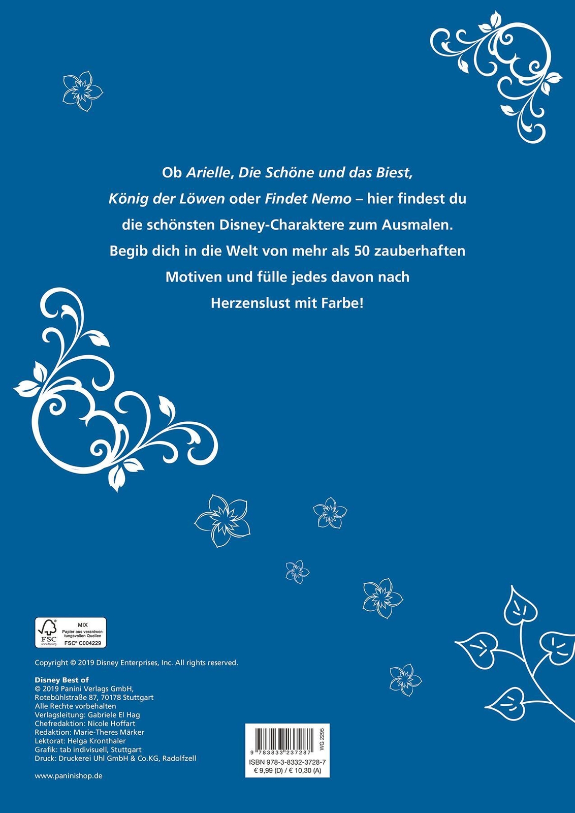 Thumbnail - Disney Best Of: Die Schönsten Motive Zum Ausmalen | Panini |