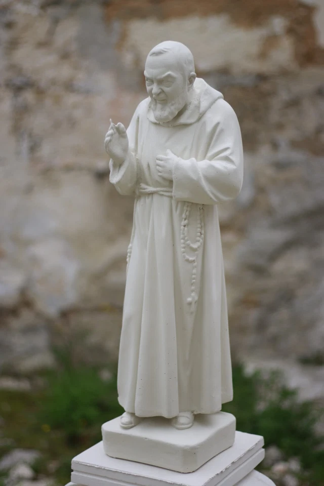 Statua Padre pio altezza 60cm in "cemento" - Immagine 4 di 4