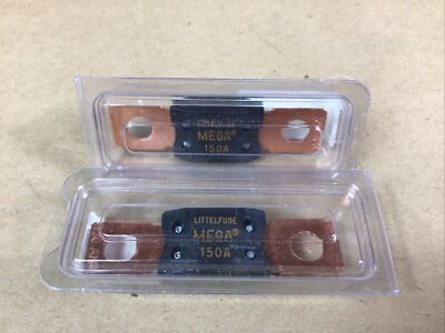 (2) Pieces Littelfuse Bolt Down Automotive Fuse 150A, 32VDC MEG150  MEGA 150
