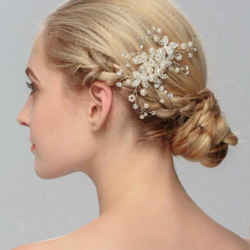 Accessoires peigne à cheveux métalliques pour la mariée