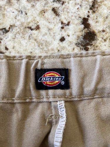 Lot of 2 Dickies Boys Shorts Size 20 School Uniform Adjustable Waist TAN - Picture 4 of 5