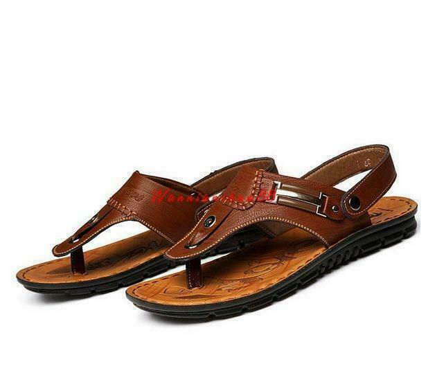 PANTOFOLA D’ORO infradito uomo spiaggia pelle perizoma sandali ciabatte scarpe casual ciabatte