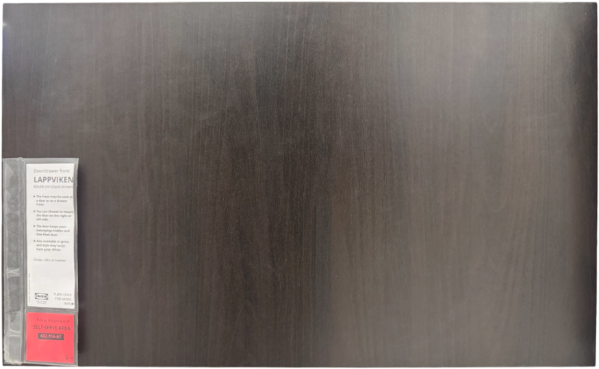 New IKEA LAPPVIKEN Black-Brown Front 60x38 cm (23 1/2x15