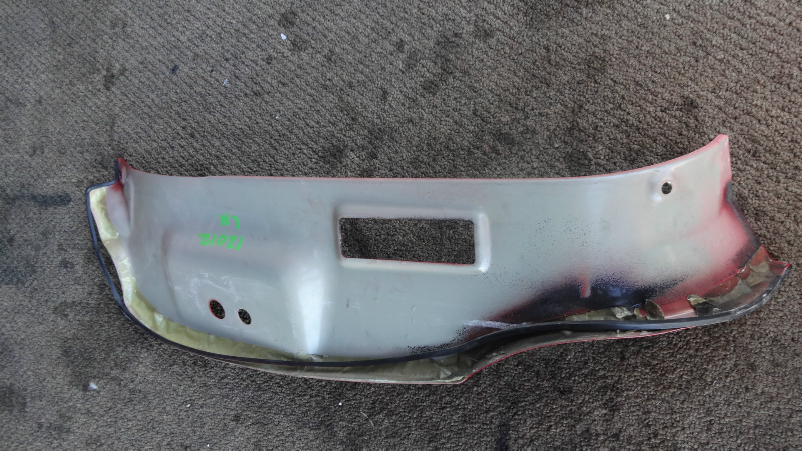 Ferrari 360, LH, Left B-Pillar, Door Jam Metal Trim Panel, P/N 64858911