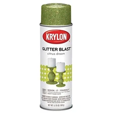 Krylon Glitter Blast Glitter Spray Paint for Craft Projects, Citrus Dream Green,