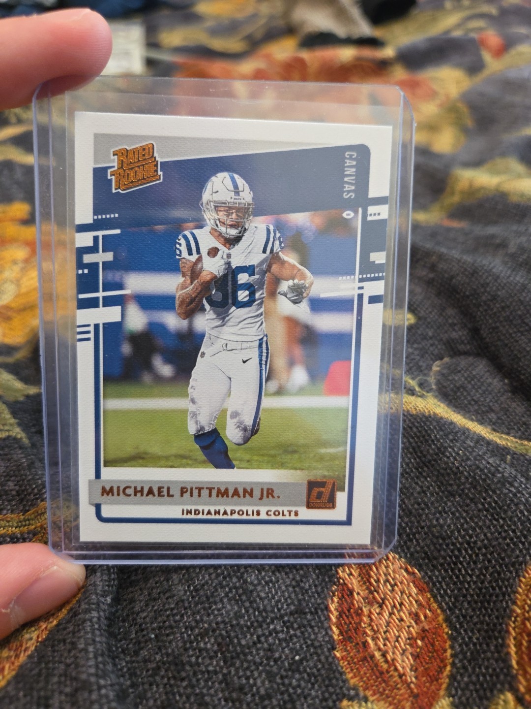 2020 Panini Donruss - Rated Rookie Michael Pittman Jr. #322 Canvas (RC)