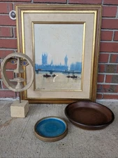 2 stoneware dishes WILLIAM WYMAN 1922-80 Herring Run Studio Pottery Smithsonian