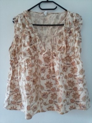 Mango Trägershirt Top Oberteil Gr. S