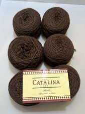 Catalina 100  BABY ALPACA CHUNKY Yarn Brown  116 3.5oz ea. Set of 6
