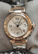 Cartier 2010s Pasha 35.5mm Stainless Steel Watch 2377
