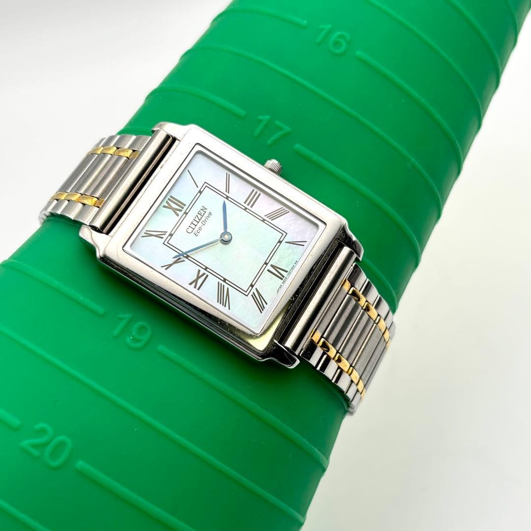 CITIZEN エコドライブ タンク TANK レクタンギュラー Citizen Tank Eco Drive Square Watch Timepiece Genuine Rare