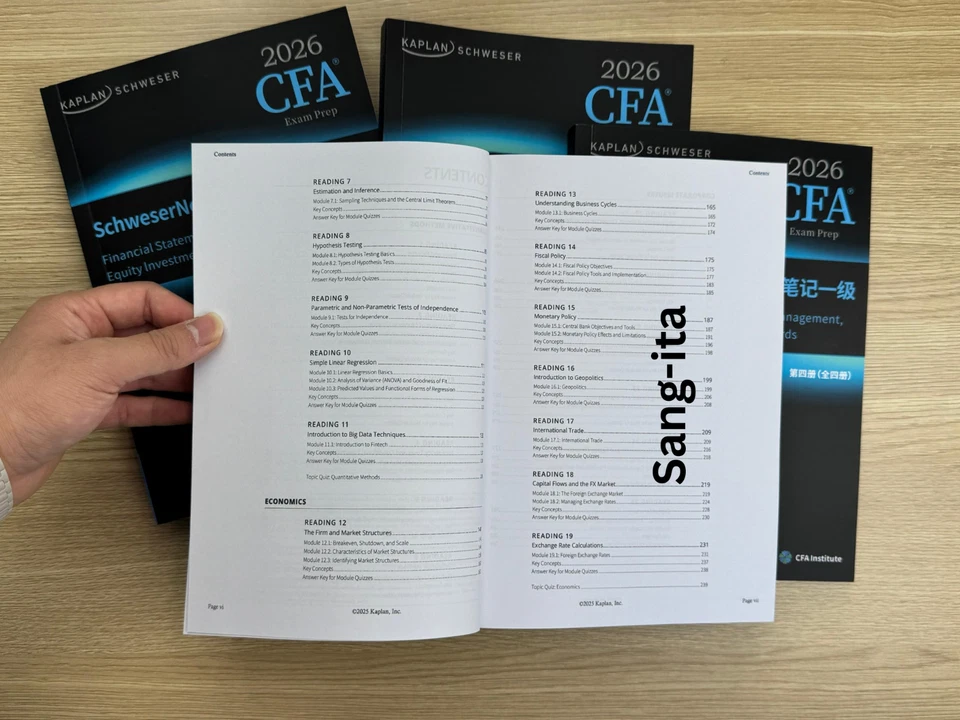 kaplan schweser cfa level 1 2026( Book Set of 4)/Free Shipping Worldwide Canada - Image 2 of 2
