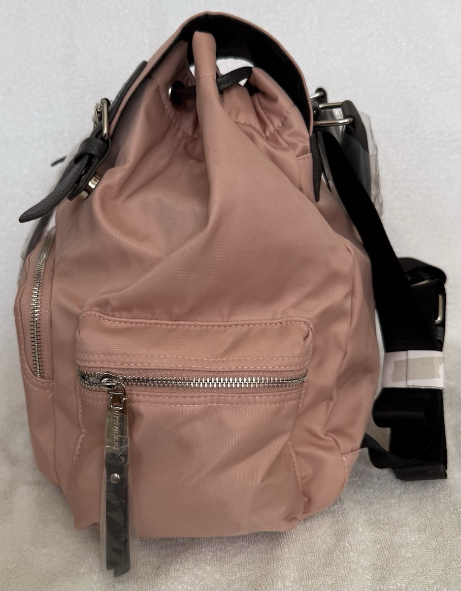 Steve Madden Pink Nylon Backpack Purse With Dark Gray  display picture 3