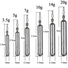 10 lead finesse drop shot weights and Sinkers Sea Fishing with 10 Swivel Ring