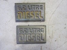 73-87 C10 K5 K10 Square Body 6.2 Diesel Front Fender Emblems Badges Oem Pair