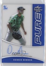 2015 Leaf Trinity Pure Auto Blue 9/24 Donnie Dewees #P-DD1 Auto q3y