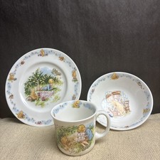 Vintage Royal Doulton Classic Pooh 3 Pc Set Plate Bowl Mug Disney Displayed only