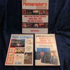 Lot of 3 Paperback PB Photography Techniques Instruction Books  Guides