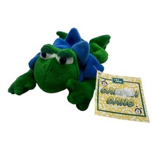 Vintage 1997 The Garden Gang Bean Bag Plush Green Blue Frog Coyne's Co NWT