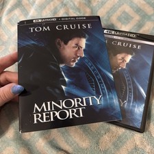 NEW  Minority Report 4K UHD, 2002 W OOP Slipcover  Tom Cruise