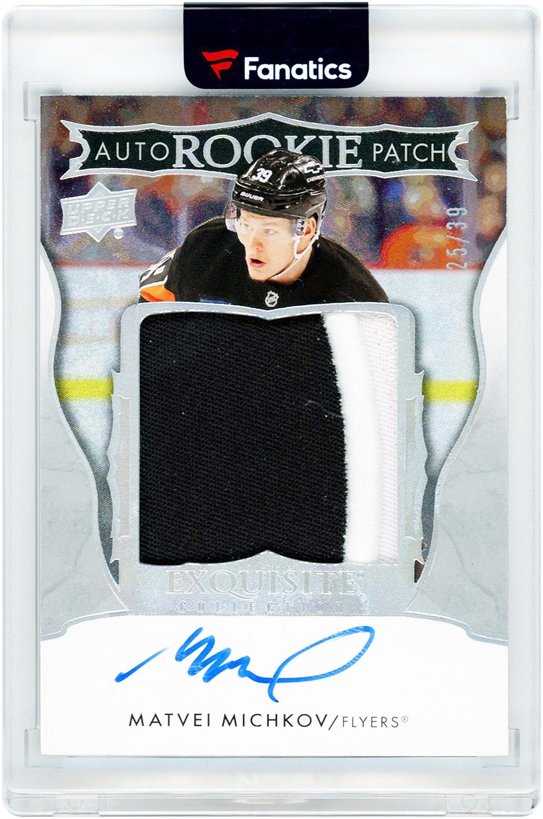 Matvei Michkov Flyers Signed 2024-25 Upper Deck The Cup #EC-MM 25/39 Rookie Card