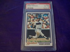 1978 TOPPS #200 REGGIE JACKSON (YANKEES) PSA 8
