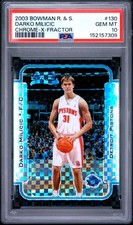 Darko Milicic Rookie Card 2003 Bowman Chrome Xfractor #/150 PSA 10 Gem MT POP 3. rookie card picture
