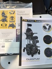 Quantum Q6 Edge 3 Stretto Power Wheelchair iLevel Seat LED Fender Lights Blue