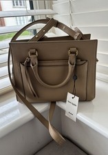 Saint Laurent Shoulder Bag Small Beige Leather