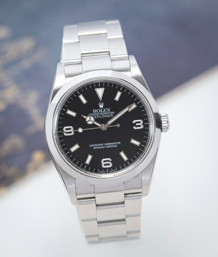 Rolex Explorer 114270 36mm Full Set Box Papers Tags Rolex Expl...