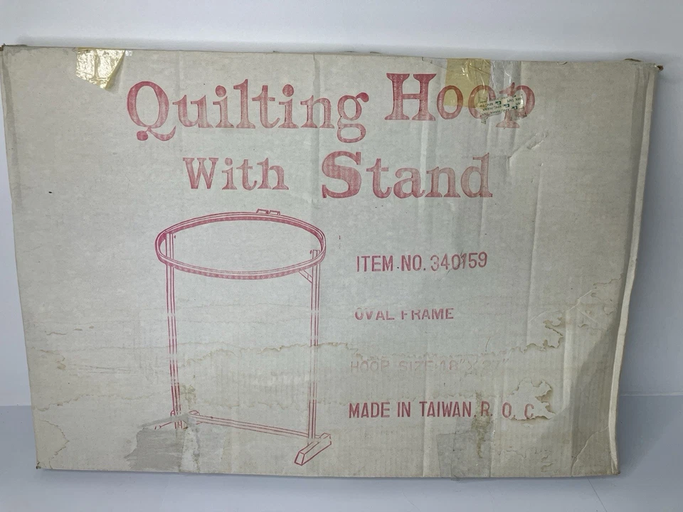 Обруч для квилтинга со стойкой 18 x 27 дюймов ~ новый из старых запасов - Изображение 2 из 4