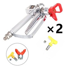2PCS  Airless Paint Spray Gun 517 Tip Swivel Joint High Pressure 3600 PSI