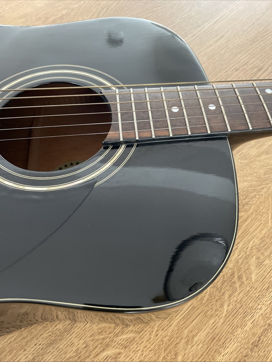 RARE Silvertone PS D1 BK Paul Stanley Dark Star Kiss Acoustic