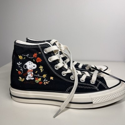 Converse x Peanuts Snoopy High Top Black Men's 5.5 / Women's 7.5 NEW A01585C