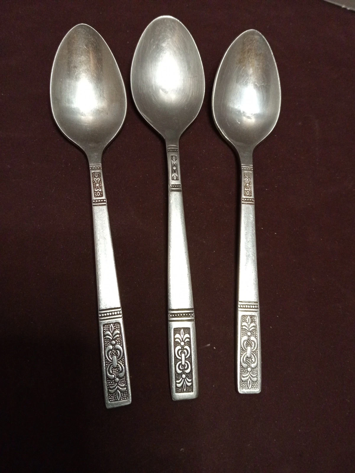 Imperial International CORTINA 3 Tea Spoons Stainless Korea IIC Flatware