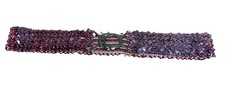 Vintage 1980  s Pink/Purple Sequin Stretch Belt 28 Long But Stretches At Waist