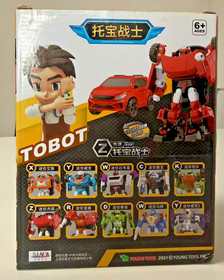 Tobao Brothers Car God Tobot Transformable Car X Robot  Toy Model