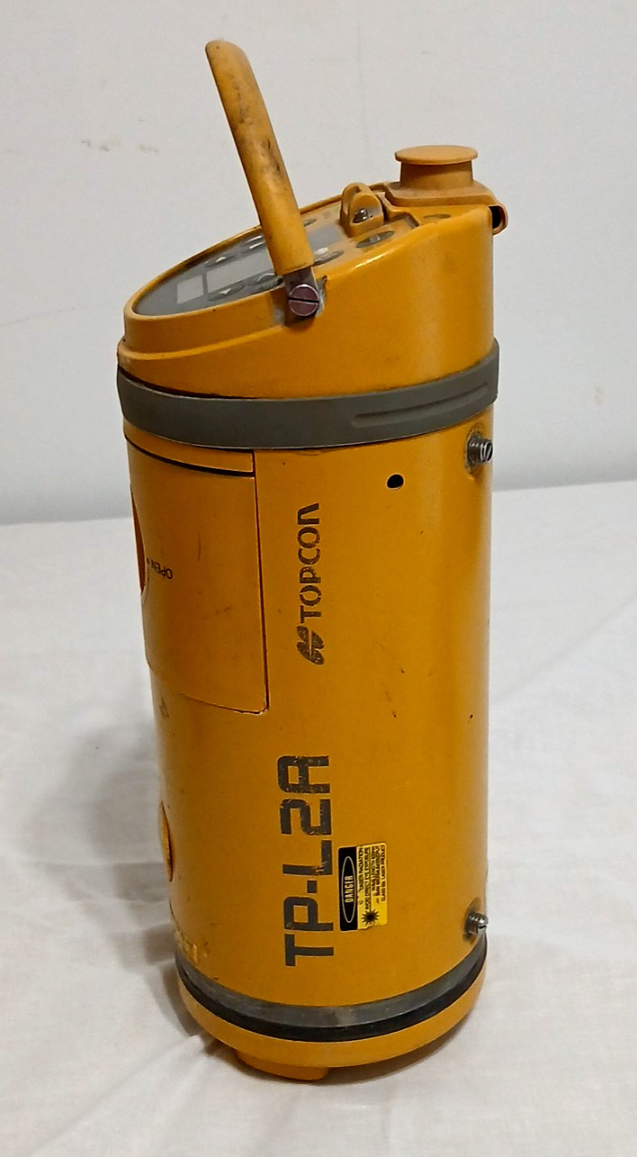 Topcon TP-L2 RED Pipe Sewer Laser W/RC-100 Remote & Case Red Beam TESTED WORKS!