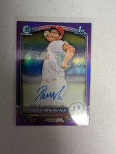 2025 Bowman - Chrome Prospect Autographs Wen-Hui Pan #CPA-WP Purple Refractor...
