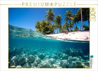 Calvendo Puzzle Lonely Island - Underwater With Palm Trees | 2000 Pieces, Finish