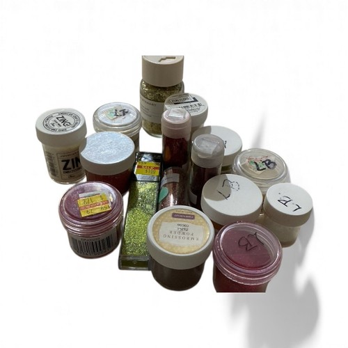 Lot of Embossing Powders Glitter New & Used Various Brands