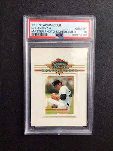 1993 Topps Stadium Club - Nolan Ryan Master Photo - PSA 10